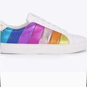 Kurt Geiger Lane Stripe Sneakers - Size US 7.5 EU 38 New With Box